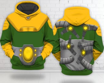 Doc Ock Halloween Costume Hoodie, Spidey and His Amazing Friends Cosplay Shirt, Doctor Octopus Cosplay Shirt, Doc Ock Halloween 3D Shirt