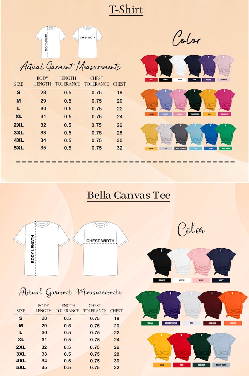 a poster with a bunch of different types of shirts