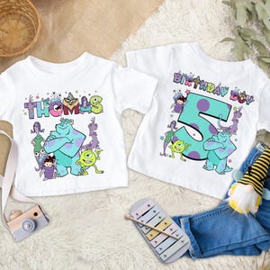 Personalized Birthday Monster Family Shirt, Funny Monster And Friends Birthday Shirt, Monster Theme Family Birthday Shirt, Gift For Kid RE
