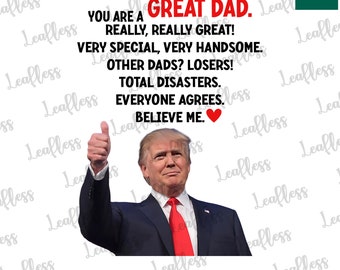 Funny US President Fathers Day Mug PNG, Trump President Png, Cute Dad Png, American Trump Father's Day Gift, Trump 4th Of July Png TS087
