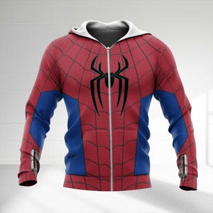Marvel Spider-Man New Suit Halloween Costume Shirt, Spider Man Inspired Suit Cosplay Shirt, Spider Man Brand New Day All Over Print Shirt image 5