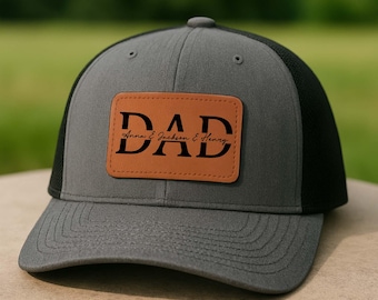 Custom Dad Hat With Kids Names, Personalized Dad Hat, Fathers Day Gift For Dad Trucker Hat, Gift From Kids Daughter Son, Dad Baseball Hats
