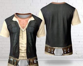 Han Solo Galaxy Hero Characters Costume Shirt, Halloween Costume For Family Group T Shirt, Solo Men 3D Shirt, Warrior Friend Trip Outfit