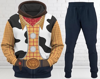 Woody Cowboy 3D Adult T-shirt Hoodie, Toy Story Cosplay Costume Hoodie, Woody Toy Story Halloween Costume Shirt, Cartoon Hoodie