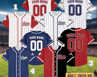 Personalized Team Baseball Jersey, Custom Name Number Baseball Jersey, Birthday Baseball Gift, Family Baseball Fans, Family Jersey Shirt