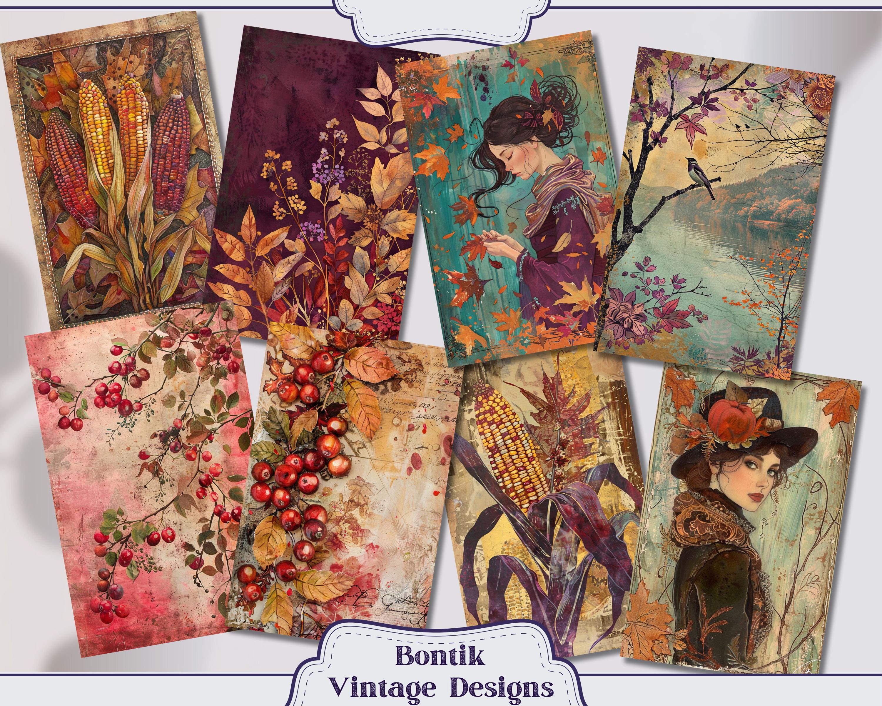 Fall Junk Journal Pages Autumn Memories, A5 Junk Journal Printable Kit ...
