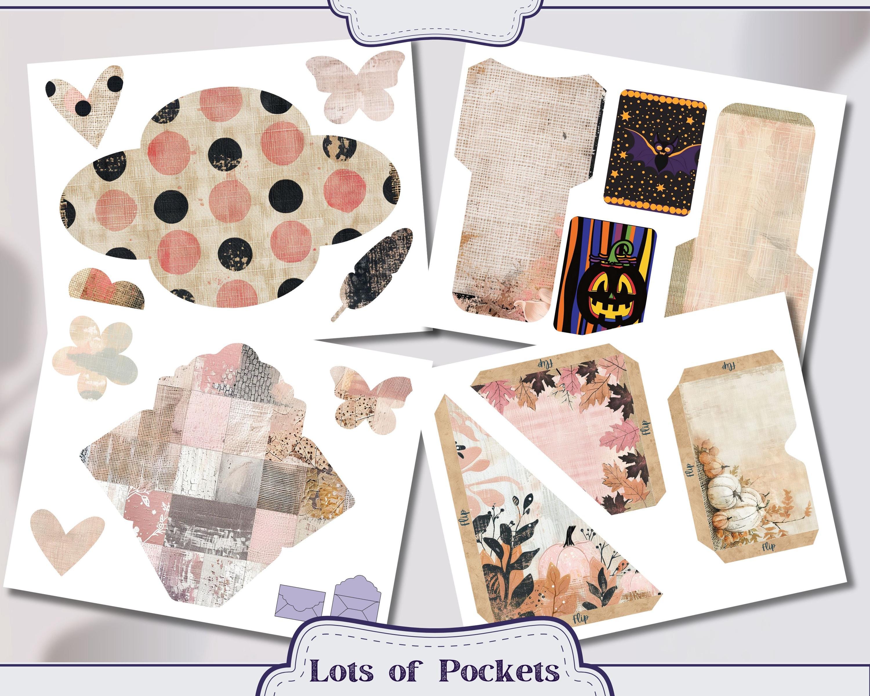 Very Vintage Autumn Junk Journal Kit Includes 40 Printable Pages & 81 ...