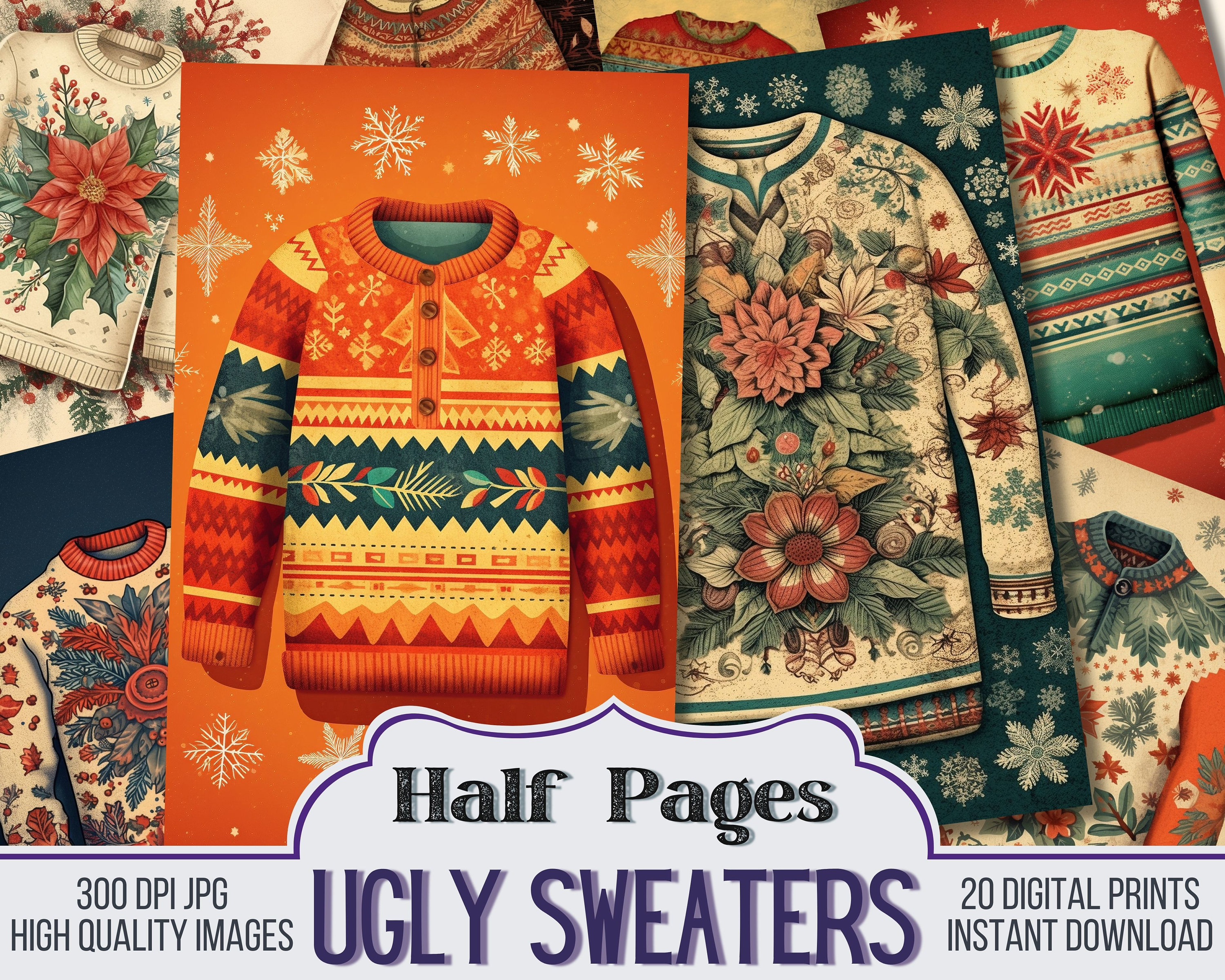 Ugly Christmas Sweater Vintage