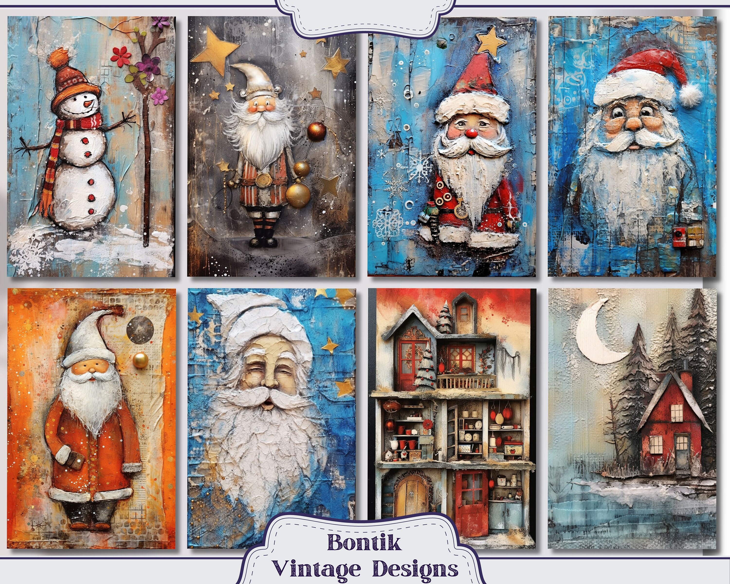 クリスマス ウィムジー ジャンク ジャーナル ハーフ ペーパー