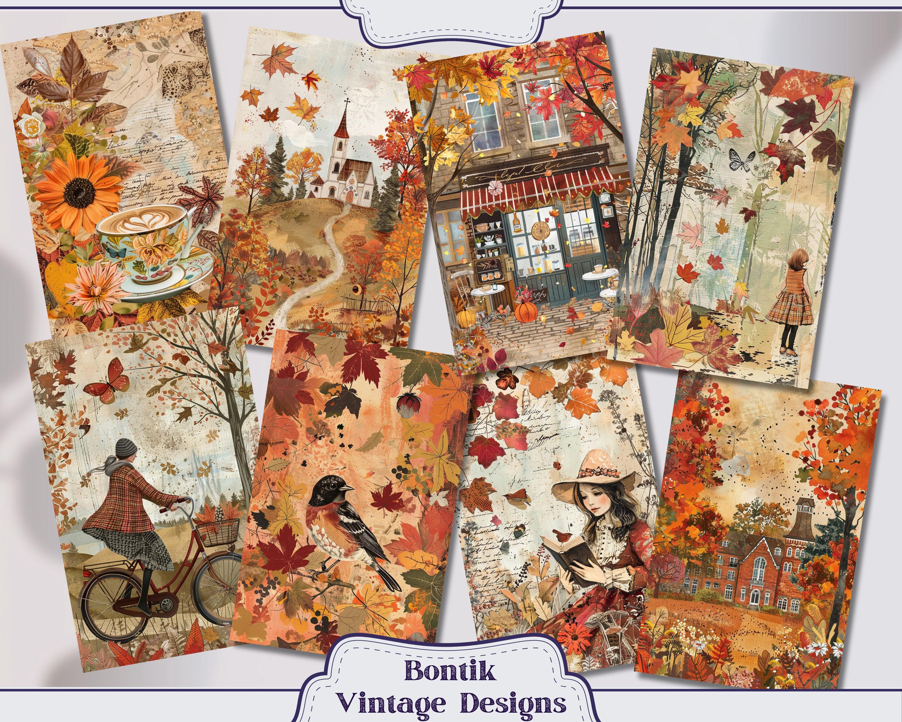 Fall Junk Journal Pages Fall Most of All, A5 Junk Journal Printable Kit ...