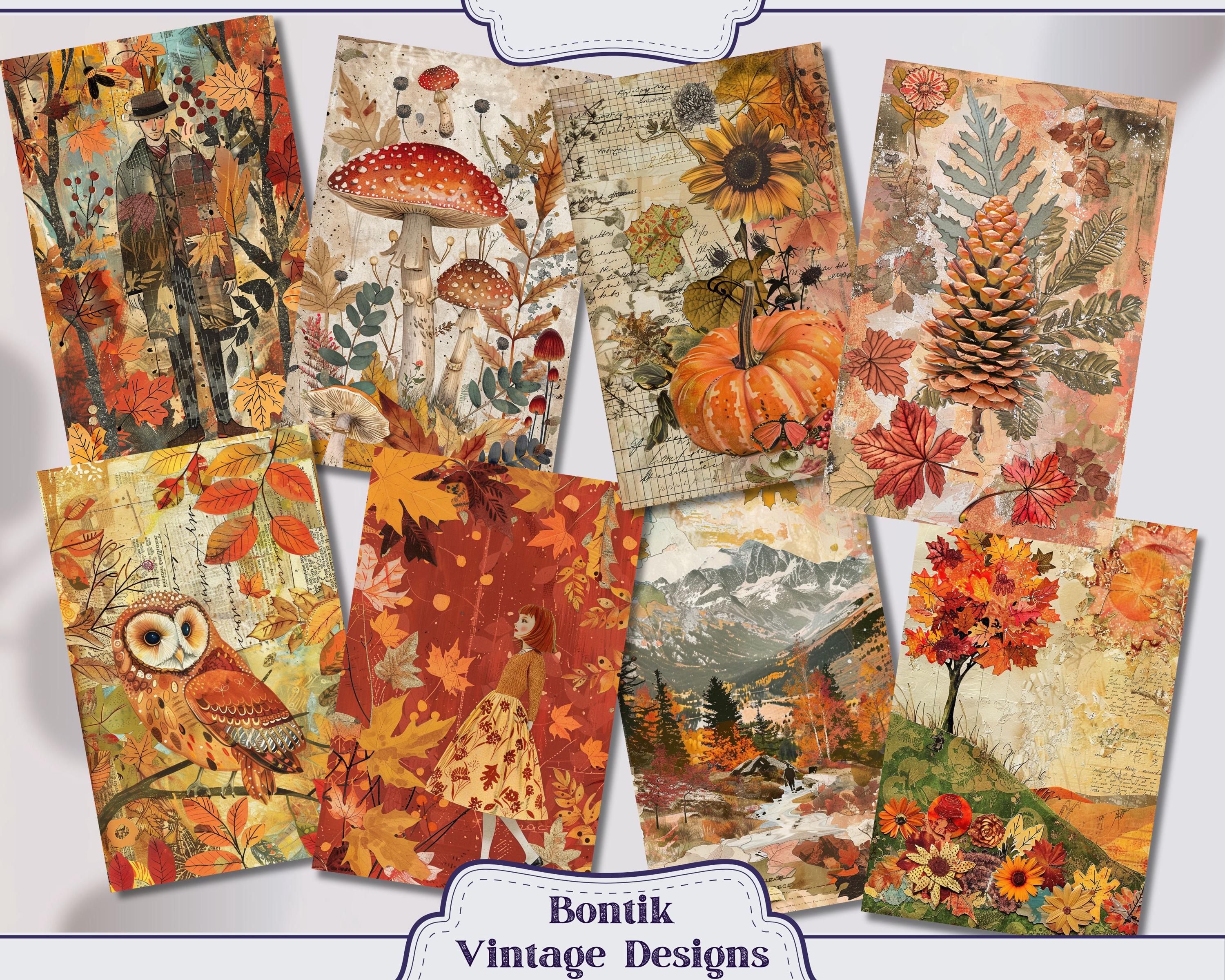 Fall Junk Journal Pages Fall Most of All, A5 Junk Journal Printable Kit ...
