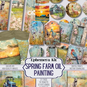 Vintage Junk Journal Ephemera Kit, Tickets, ATC, Tags, Tasche, Scrapbook Versorgung, 69 digitale Elemente, digital, bedruckbar