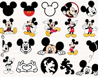 Mickey Mouse SVG Bundle Layered Head svg Birthday tshirt svg, Tumbler Mug svg files for Cricut, SVG Files For Cricut, For Silhouette,