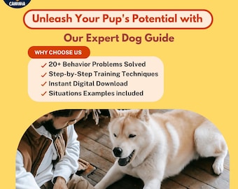 Guía de soluciones para problemas de comportamiento canino / Consejos de adiestramiento (Descarga digital)