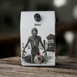 Booster Gitarren Effekt-Pedal. Reinigen und Gain Boost. Echtes handgefertigtes Pedal