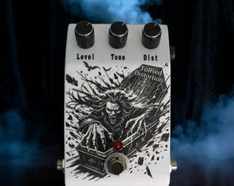 Handmade High Gain Distortion Guitar Effect Pedal - True Bypass