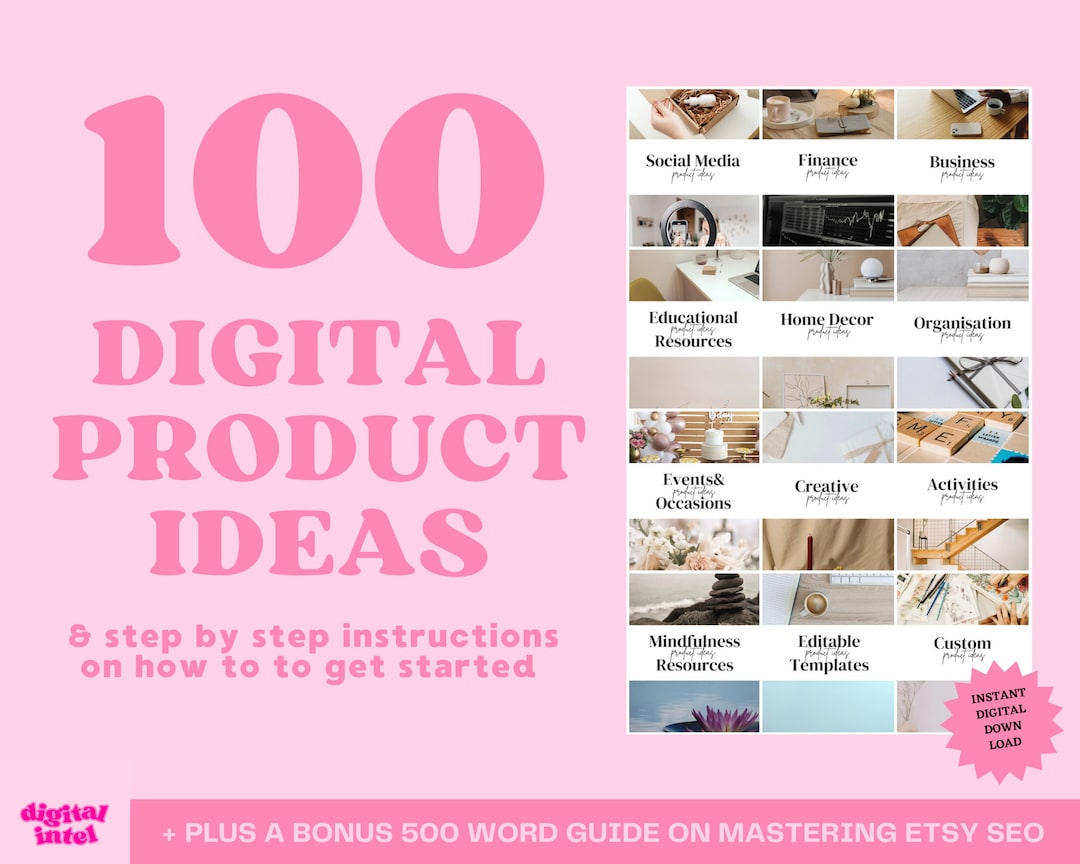 100 Digital Product Ideas to Sell on Etsy | Earn Passive Income in 2023 ...