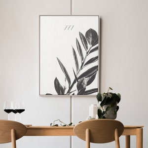 Luck Angel Poster Original Design 777 Angel Number Digital Download Printable Wall Art Instant Download Decor Minimalist Vegetation