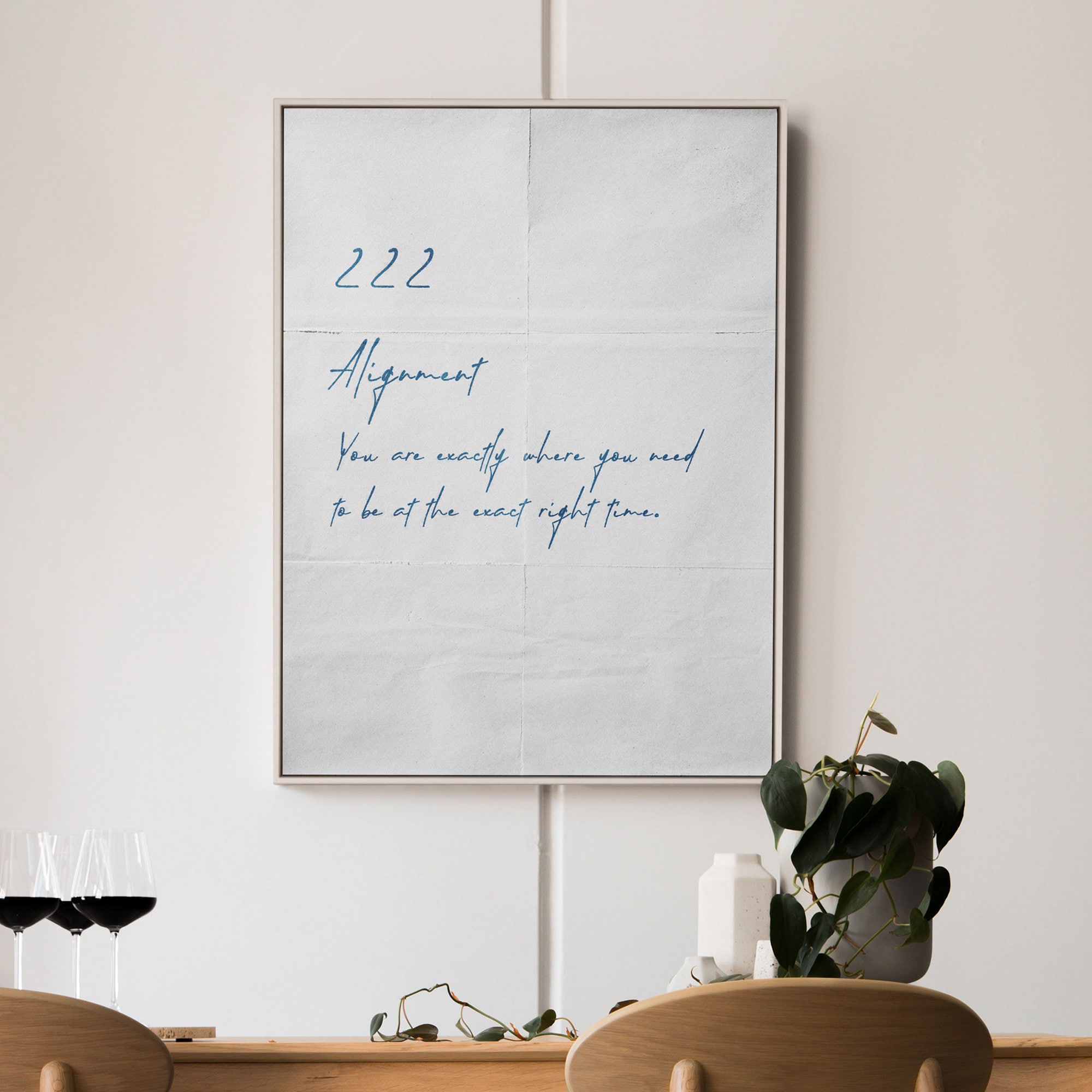 Alignment Angel Poster Original Design 222 Angel Number Digital ...