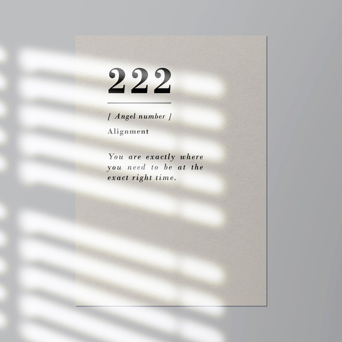 Alignment Angel Poster Original Design 222 Angel Number Digital ...