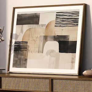 Neutral wall art, Minimalist neutral art, textured look painting, organic abstract print, neutral modern painting, neutral decor
