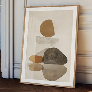 Neutral wall art, Minimalist neutral art, textured look painting, organic abstract print, neutral modern painting, neutral decor