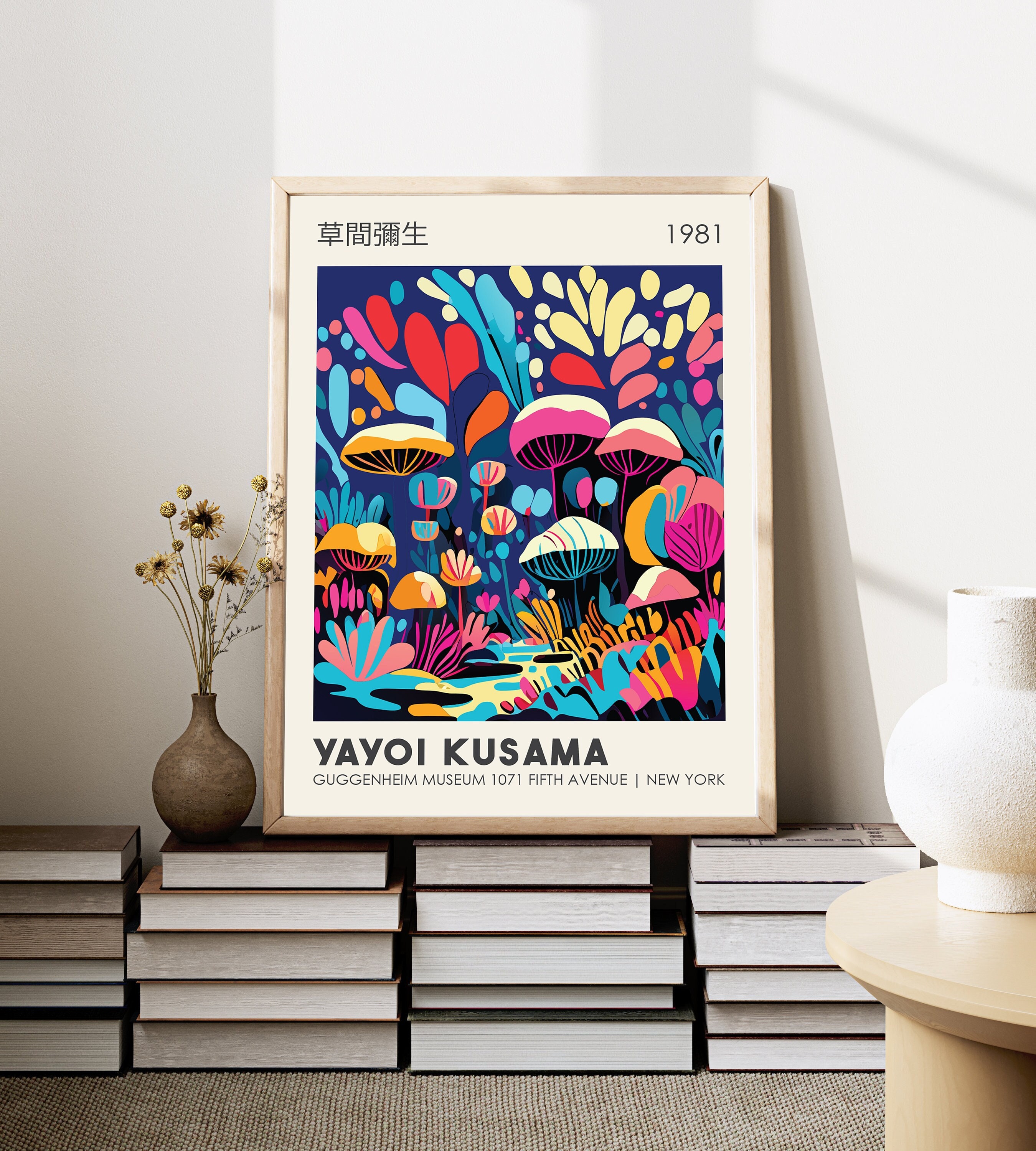 Yayoi Kusama Print, Abstract Japanese Print, Exhibition Poster, Dot Abstract Art, Circles Wall Art, Contemporary Art Living Room Wall Art - Etsy Yayoi Kusama Print, Abstract Japanese Print, Exhibition Poster, Dot Abstract Art, Circles Wall Art, Contemporary Art Living Room Wall Art - Etsy