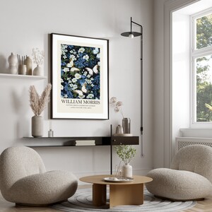 William Morris Butterfly Print, Vintage Style William Morris Exhibition ...