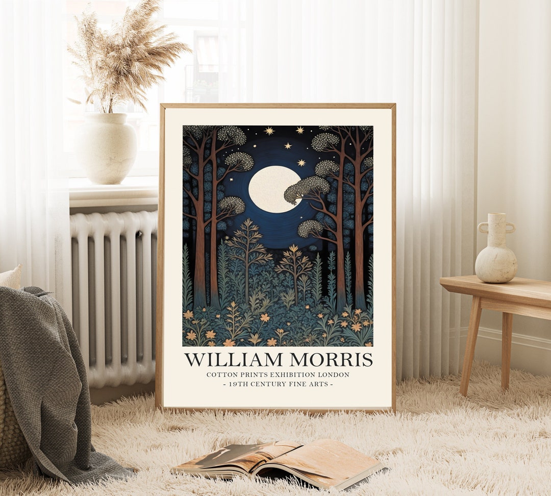 William Morris Print, Celestial Print, Forest at Night,william Morris ...