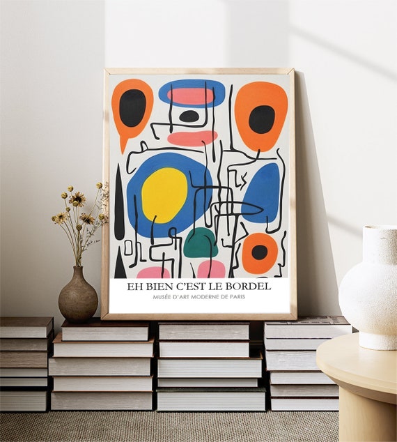 Modern Art Exhibition Poster, Contemporary Print, Museum