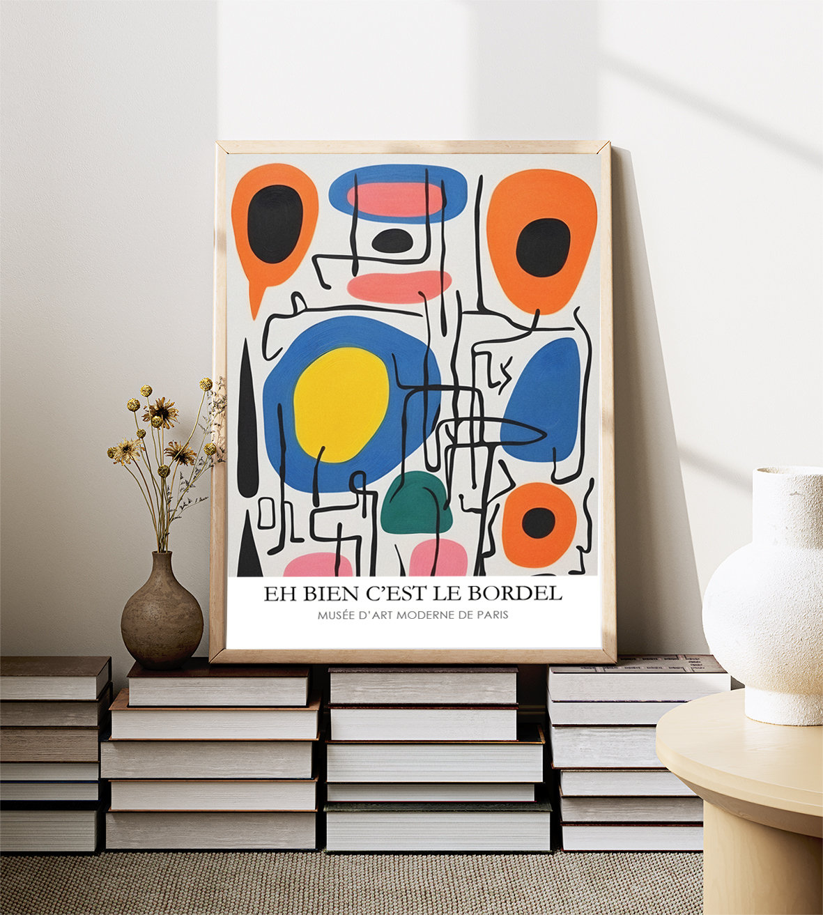 Modern Art Exhibition Poster, Contemporary Print, Museum