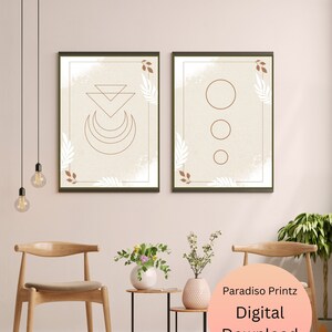 Free-Spirited Boho Wall Art Digital Print For Boho Themed Decor | Living Room Wall Art