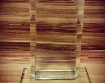 Trophée en verre JADE Tower avec gravure