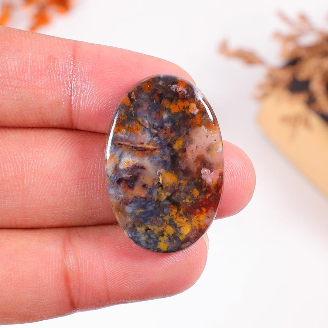 Rainforest Jasper Stone - Natural Rainforest Jasper Gemstone - Flatback ...