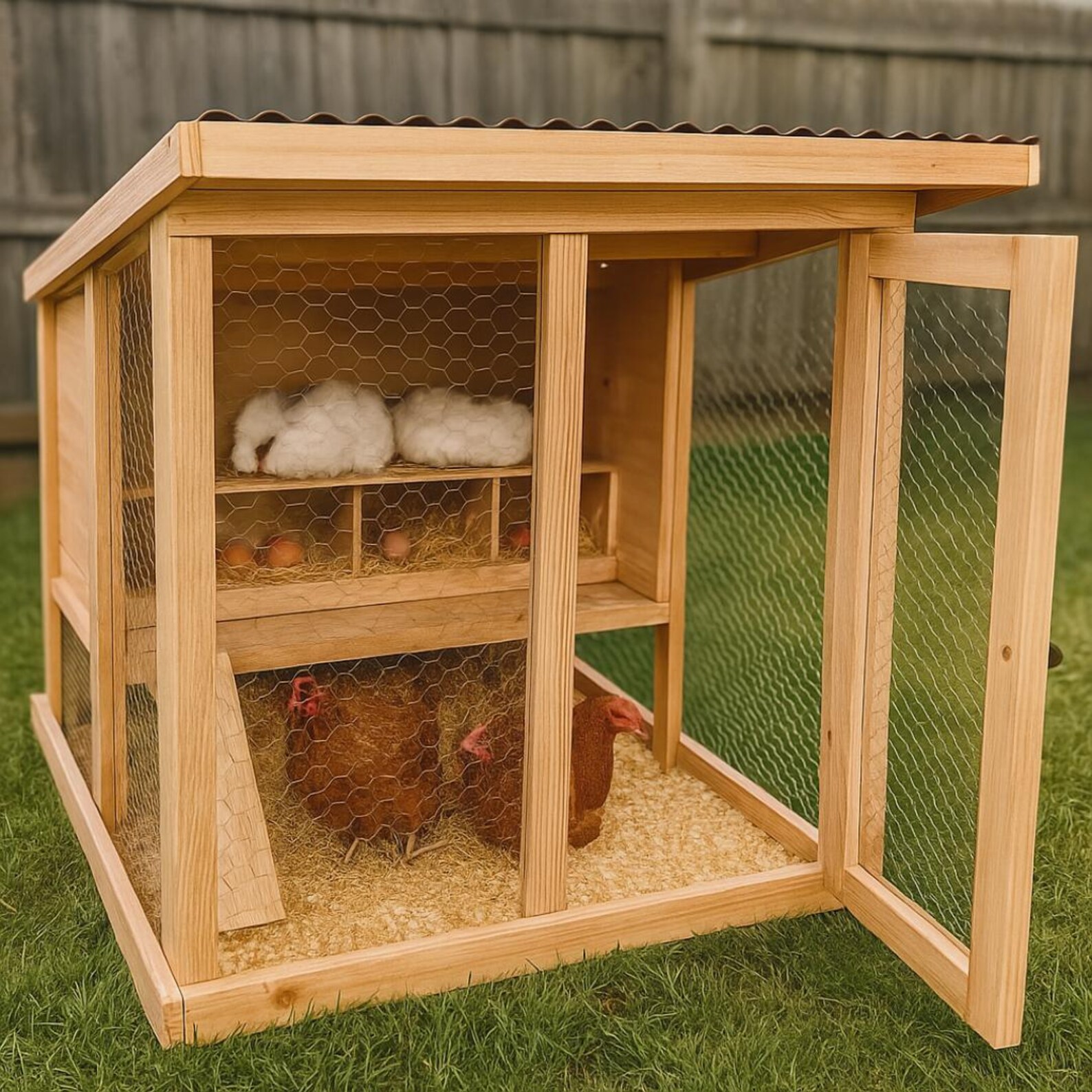 Chicken Coop Woodworking Plan | Easy Backyard Hen House DIY | PDF ...