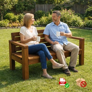 DIY Outdoor Bench | Outdoor Furniture Woodworking | Beginner-Friendly PDF