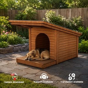 大型犬小屋の作り方、DIY指導プラン、36インチ×36インチ、DIY