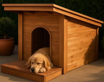 大型犬小屋の作り方、DIY指導プラン、36インチ×36インチ、DIY