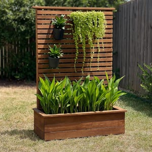 DIY Planter Trellis Woodworking Plan: Raised Bed PDF (Digital Download)