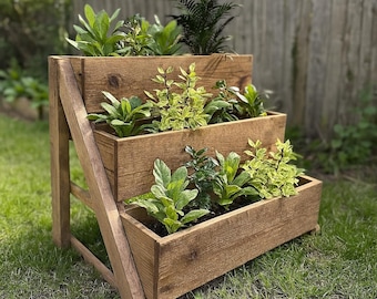 3-Tier Raised Planter Box Woodworking Plan – DIY Garden Project (Digital PDF)