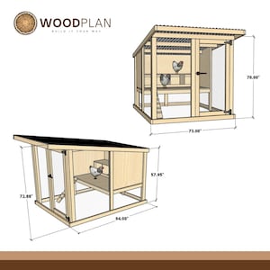 Chicken Coop Woodworking Plan | Easy Backyard Hen House DIY | PDF ...
