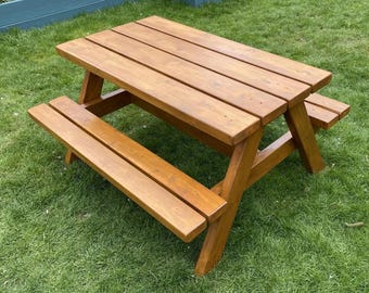 Kids Picnic Table Woodworking Plans: Beginner DIY Project (Digital Download)