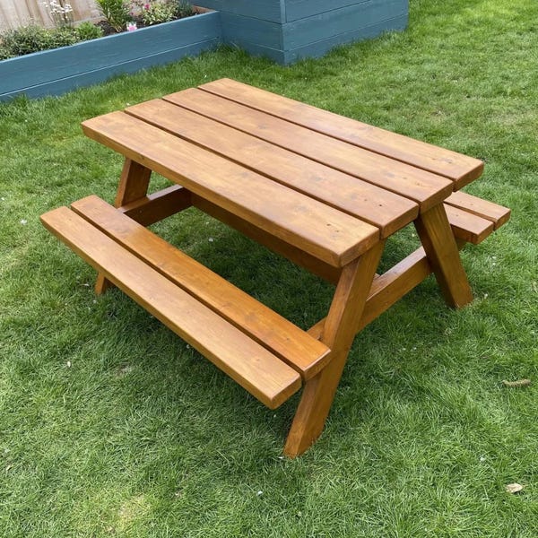 Baupläne für einen Kinderpicknicktisch: DIY-Projekt für Anfänger (Digitaler Download)