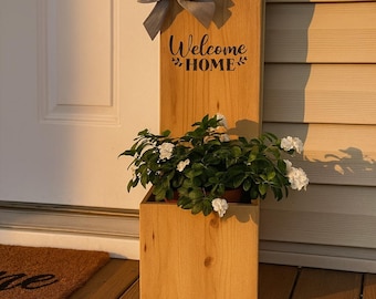 Welcome Stand Planter | Woodworking Plan | DIY Porch Decor