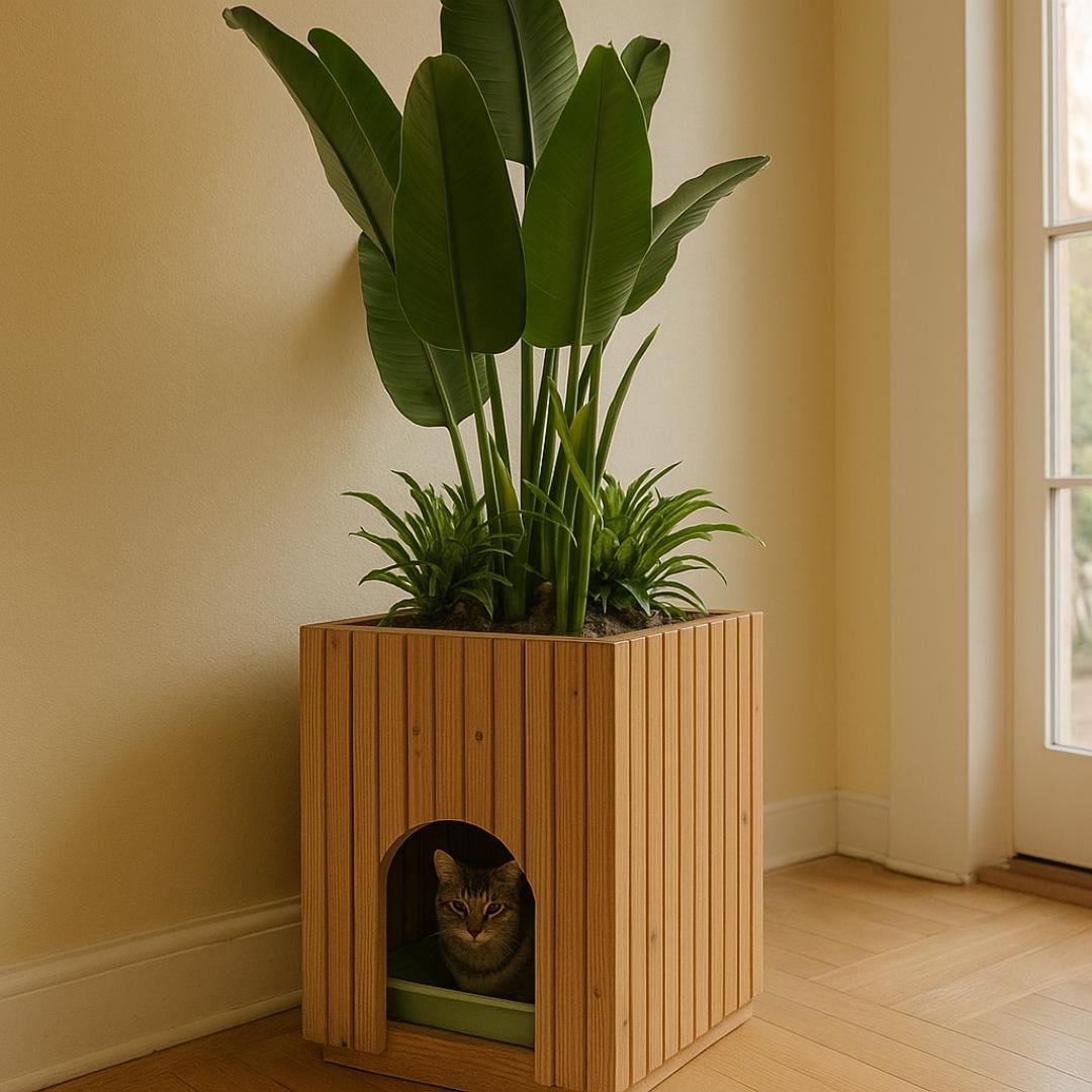 Cat Litter Box Planter - Etsy