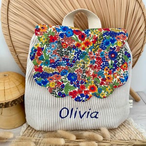 Sac maternelle sac à dos personnalisé Margareth
