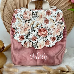 Sac maternelle sac à dos personnalisé Flower