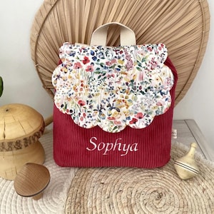 Sac maternelle sac à dos personnalisé Sophya