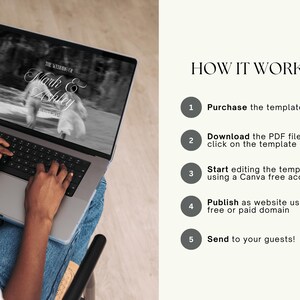 Elegant Wedding Website Template, Editable Online Wedding Invitation Canva Template, Old Money Wedding Aesthetic, Destination Wedding Invite