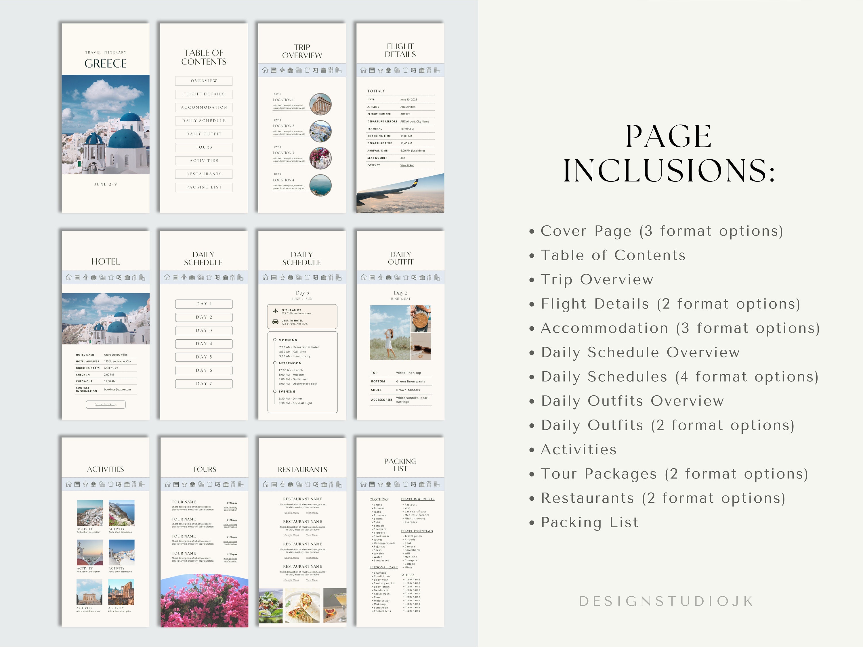 Travel Agent Weekly Planner